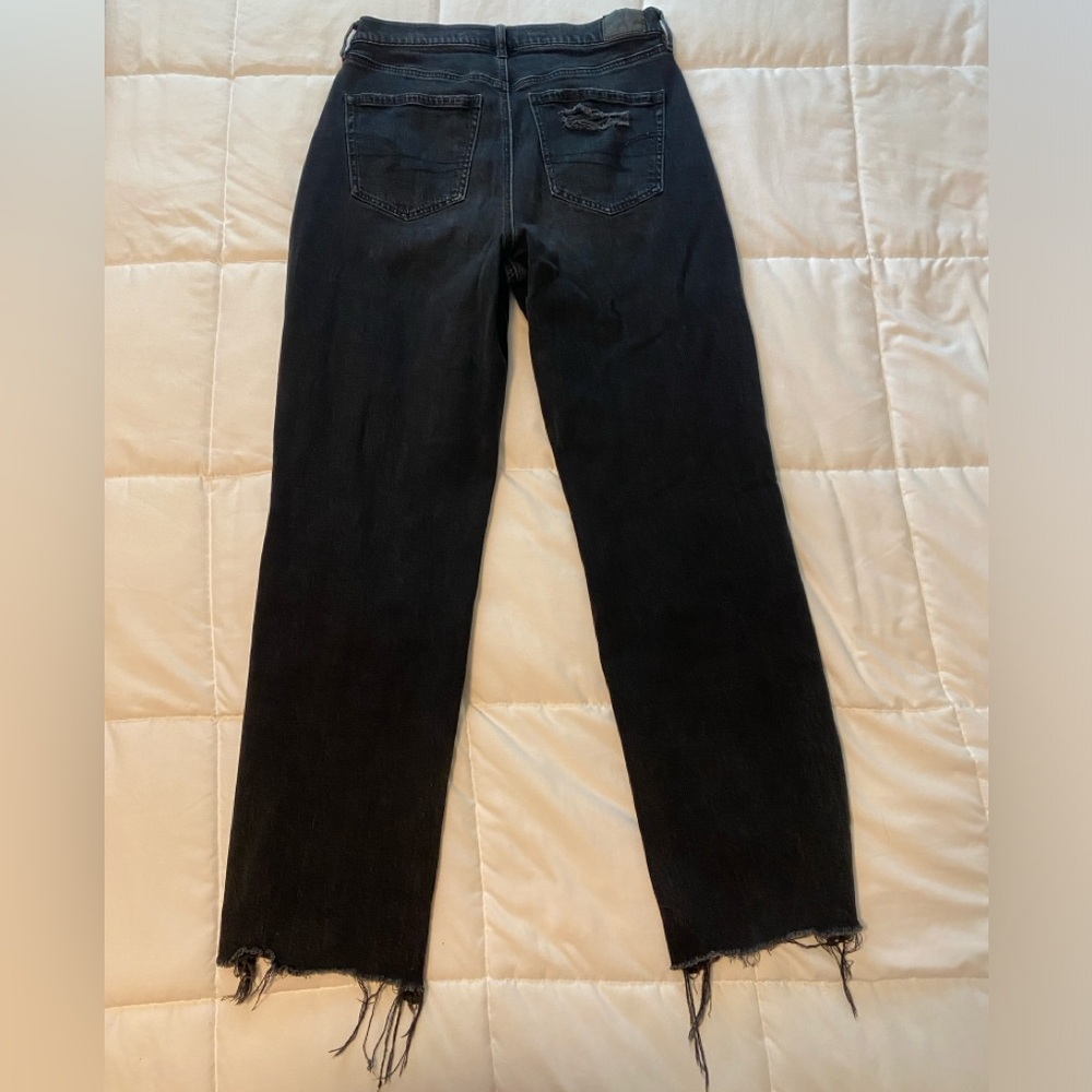Stretch Super High-Waisted Straight Jean American Eagle - Picture 2 of 2
